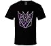 Decepticons Logo Transformers Mens Shirt Black White Tshirt Men's