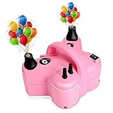 Awroutdoor Inflador Eléctrico de Globos, 600W Bomba de Aire Eléctrica para Inflar Globos, Camas Inflables, Anillo de Natación - con 5 Boquillas