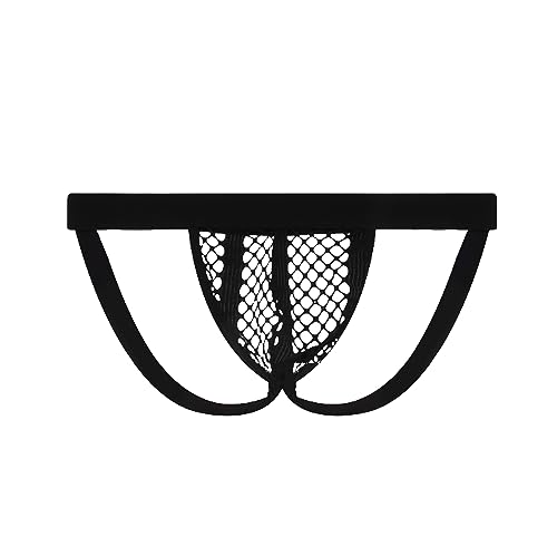Men's Sexy Breathable Openwork Fishnet Jockstraps See Through Underwear4