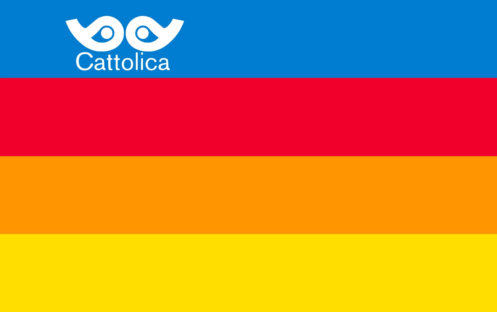 Drapeau paysage Cattolica grand format 90x150 cm pour décoration de jardin