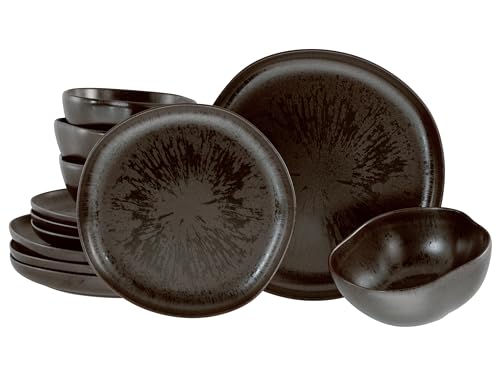 CreaTable, 21249, Serie Natura Organic RUSTY, 12-teiliges Geschirrset...