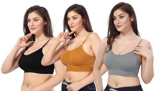 Image of Fabme Women's Seamless, Low Back, Cami-Bra