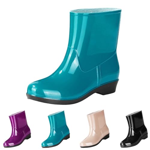 Stivali impermeabili Wellington da giardino da uomo e donna stivali da acqua facili da infilare comodi ed eleganti stivali da pioggia per attività all'aperto escursionismo lavoro viaggi, Blu, 37 EU