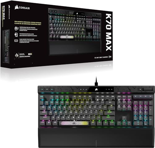 Clavier Gaming magnétique-mécanique - CORSAIR - K70 MAX RGB - Touches PBT - Noir - (CH-910961G-FR) - Tastiera gaming - Immagine 7