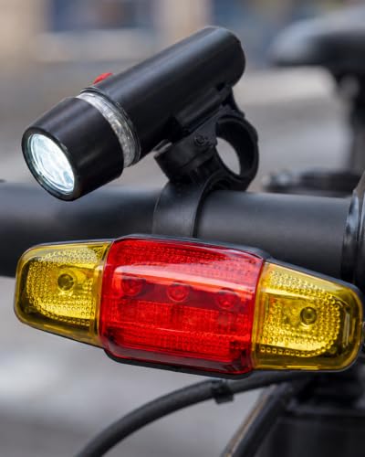 Bisiklet Emniyet Işığı Seti Güçlü LED Ön Far Arka Stop Lambası