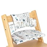 【Design unico】cuscino per seggiolone Stokke Tripp Trapp è dotato di chiusure in , facili da applicare e rimuovere e sono molto pratici. Dispone di un'apertura per il fissaggio ed è rimovibile. Si installa facilmente e rapidamente senza attrezzi e garantisce la sicurezza del bambino.