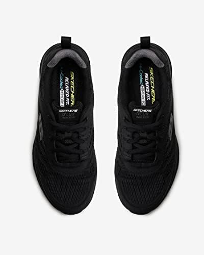 Skechers Men's D'Lux Walker Oxford, Black/Black, 11 | Image 5