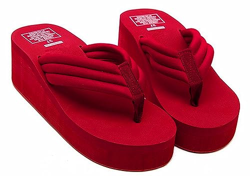 Womens Flip Flops Wedge Sandals High-Heeled Slippers2