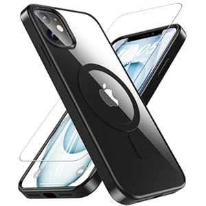 BESINPO Magnetic Case for iPhone 11 Case 6.1 in, with Tempered Glass Screen Protector, [Compatible with MagSafe] 360 Full Body Shockproof Anti-Scratch Protective Cover for iPhone 11 Phone Case -Black