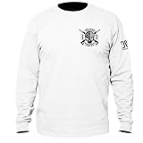 One Nation Under God Military Long Sleeve T-Shirt X-Large White