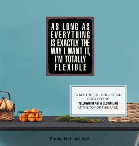 Yellowbird Art & Design Office Must Haves - Funny Office Decor, Funny Wall Decor, Funny Quotes Wall Decor, Funny Quotes Wall Art - Silly Wall Art, Boss Gifts thumb #5
