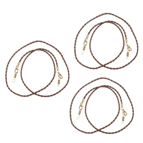 Beaupretty 3 Piezas Cuerda de Máscara y Gafas de Moda PU Correa para Soporte Multiusos para Adultos y Pérdidas y Suciedad