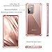 Dexnor for Galaxy Note 20 Ultra Case with Screen Protector Clear Electroplated Metal 360 Full Body Rugged Protective Shockproof Hard Cover Heavy Duty Defender Bumper for Samsung Note 20 Ultra 5G Pink