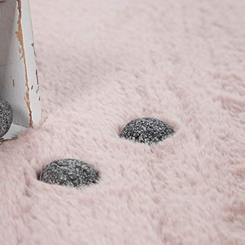 Paco Home Hochflor Teppich Wohnzimmer Schlafzimmer Shaggy Modern Flauschiger Fellteppich Weich Fell Imitat Kunstfell Einfarbig… – Ansicht 3
