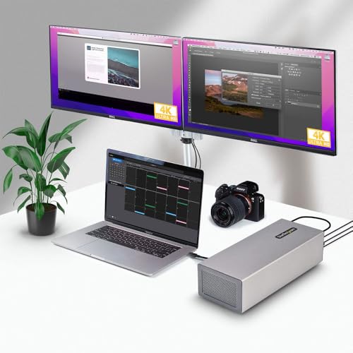 Image of StarTech Thunderbolt 3 PCIe Expansion Chassis, TAA (2TBT3-PCIE-ENCLOSURE) | 8K /4K Output Via TB3 /DP 1.4, External Enclosure W /Dual PCI Express Slots, PCIe Box for Laptops /Desktops /All-In-Ones