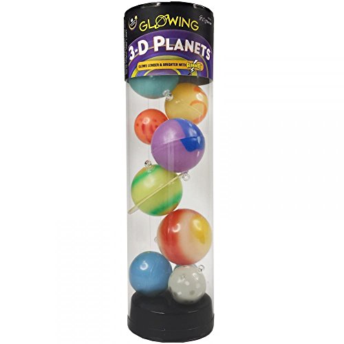 3-D Planets in a Tube Glow-in-The-Dark