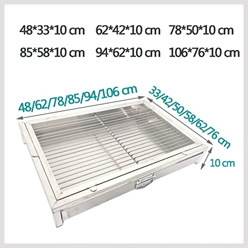 Przenośny trener nocnika dla psa, zamykana, wysuwana taca, toaleta dla szczeniaków, do użytku wewnątrz i na zewnątrz, 106 x 76 x 7,5 cm, SUS 304, łatwe czyszczenie rozwiązanie