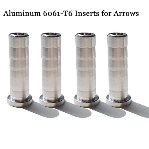 Jjzs 12Pcs Aluminum Arrow Inserts For Carbon Arrows, 6Mm Carbon Arrow Shaft Insert Universal Archery Inserts For Target Arrow Tips, Archery Field Points Inserts For Crossbow Compound Recurve Bow #TOP4