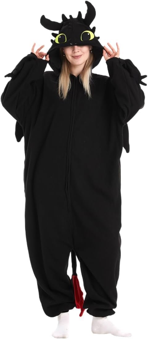 Adult Dragon Onesie Animal Pajamas Suitable for Halloween