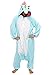 Produktbild Anebalrui Damen Herren Jumpsuit Overall Fasching Tier Einhorn Kostüm fasching Anime Cosplay Halloween Karneval Kostüm Schlafanzug Pyjama Erwachsene (L für 166cm-175cm/65.0"-68.9", Blaues Einhorn)