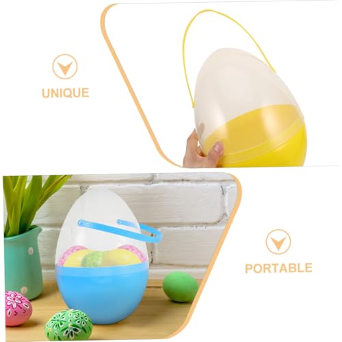 Contenants de Pâques Transparents Mikikit Anti-Déchirure avec Anse - 3