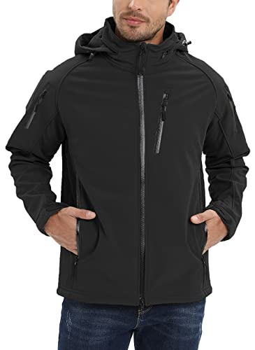 TACVASEN Men's Special Ops Military Jacket Water Resistant Windproof Tactical Winter Zip Up Rain Coat Hunting Outdoors - Image 3