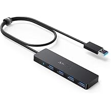 Anker USB Hub 4 Ports, Multiple USB 3.0 Hub, USB Splitter for Laptop, Extender for A Port Laptop, PC, Desktop and More [Charging Not Supported]2ft USB-A