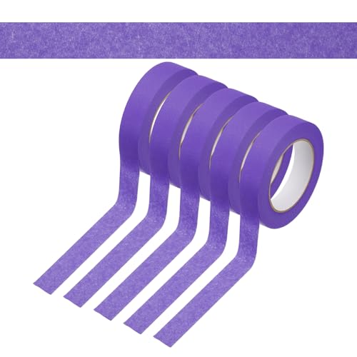 Image of PATIKIL 1 Inch x 275 Yards Painters Tape, Adhesive Masking Tape Paint Tapes for Wall Painting DIY Artist Craft Arts Decoration Labeling, Purple
