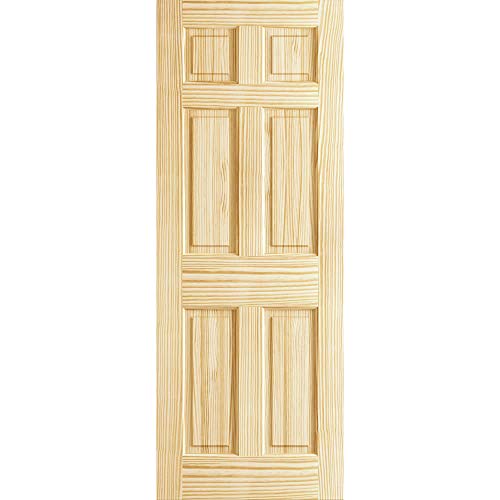 Colonial Six Panel Passage Door, Unfinished, 24' x 80' x 1.375'