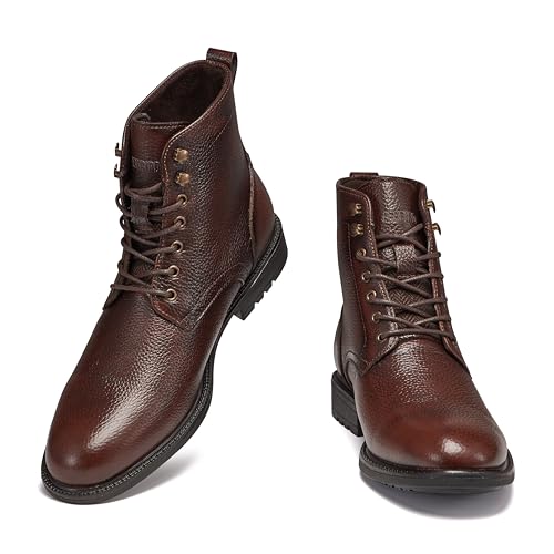 Image of Arkbird Men's Motocycle Combat Boots, Comfortable Stylish Lace Up Fashion Casual Boot For Men