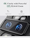 Ctronics [10X Hybrid Zoom] 4K Outdoor Security Camera with Dual-Lens, Auto Tracking & Zoom, AI Detection, 256GB TF/Cloud/FTP/NAS Storage, 5GHz WiFi CCTV IP Camera, Color Night Vision, PC Remote - Image 2