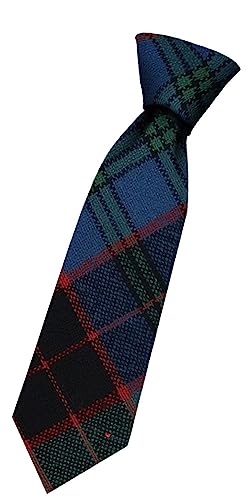 Cravate en laine pour garçon motif tartan fabriqué en Écosse fait main