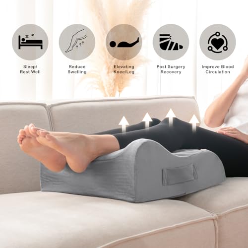 LightEase-Memory-Foam-Leg-Knee-Ankle-Foot-Support-and-Elevation-Pillow-for-Surgery-Recovery