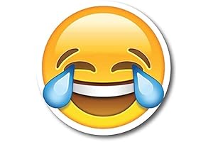 Magnet Me Up Laughing-Crying Emoji Magnet Decal