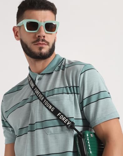 Image of INKKR Highflay Striped Men Regular Fit Polo Neck T-Shirt Combo