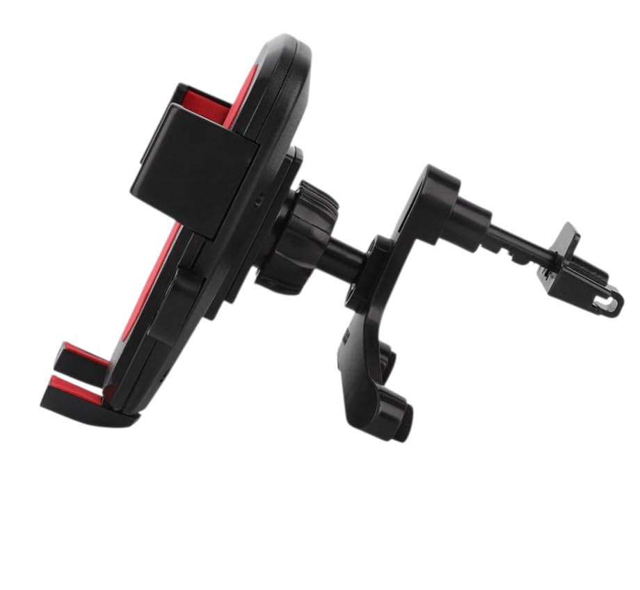 Image of Carlite Mounted Mobile Holder with 360 Rotation, AC Vent Mount, One Touch Lock, Strong Grip, Shockproof, Compatibility to Major Brands Mobiles, for Car, SUV and Truck, Black