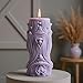 XIAOSHUI Stripe Wave Cylinder Candle Molds Roman Column Silicone Candle Mold for Candles Making Resin Casting Aromatherapy Candles Gypsum Polymer Clay Craft Home Decorate