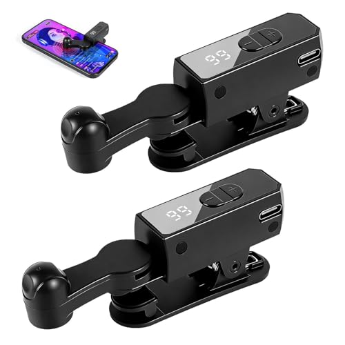 Wireless Auto Clicker for iPhone, iPad & Android – Rechargeable Screen Tapper for TikTok, Live Streams, Likes, Games & Repetitive Tasks – 107 Adjustable Speeds for Social Media (Black, 2pc)