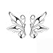 Acxico Little Cute Hollow out Butterfly Stud Earrings