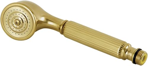 Kingston Brass K103A7 - Cabezal de ducha de mano de restauración, latón cepillado 8.31 x 2.19 x 2.06