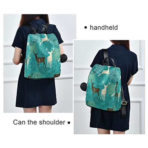 Alaza Deer Dahlia Boho Women Backpack Anti Theft Back Pack Shoulder Fashion Bag Purse #TOP6