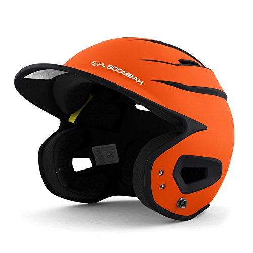 Boombah DEFCON Batting Helmet Sleek Profile Orange/Black - Size Junior 6 1/4" - 7"