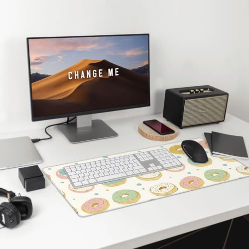 Tapis de souris de jeu donuts grand format pour protéger votre grand bureau