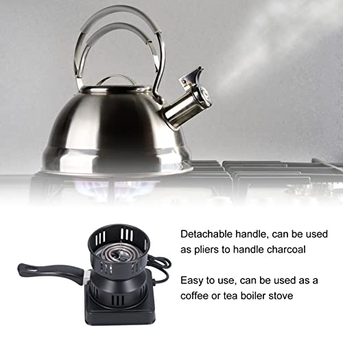 Elektrischer Shisha-holzkohlebrenner - Mehrzweck Tragbar Shisha-heizofen Elektrischer Kohlenbrenner mit Schalterknopf… – Bild 5