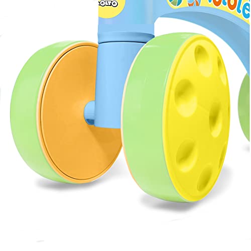 Bicicleta De Equilíbrio Infantil 4 Rodas Sem Pedal Totoleka Azul