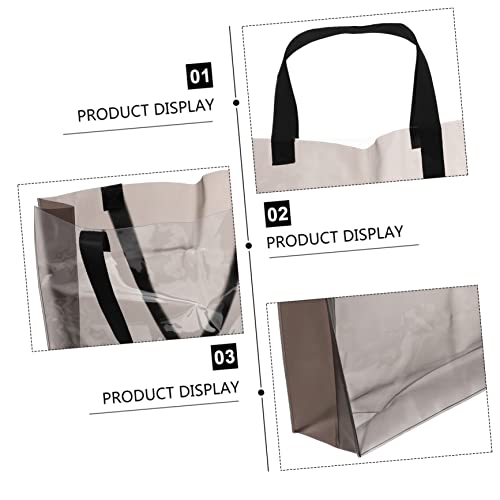 CLISPEED Large Capacity One-shoulder Bag Transparent Tote for Women Storage for Phone Wallet and Essentials Stylish and Design for Shopping and Travel2