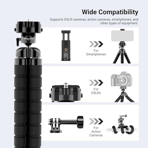 NEEWER Basics Flexible Phone Tripod, Mini Small Octopus Desk Stand, TP001 - image 3