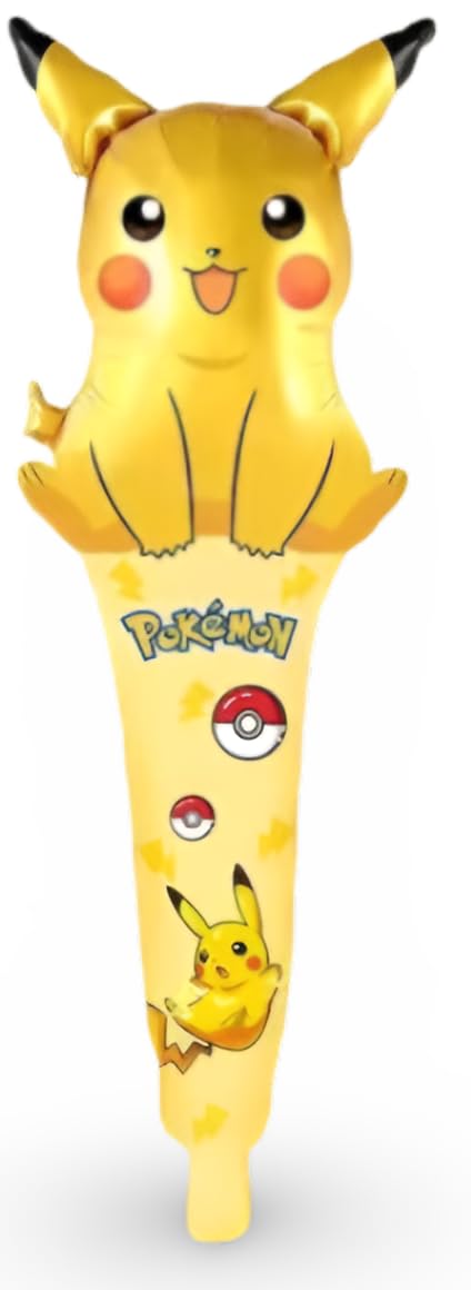 Pokémon Party Supplies | 15+ Years | 16 x Hand Stick Foil Balloons | Pikachu