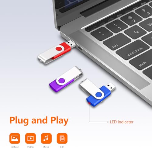 Image of 128MB (NOT 128G) Bulk Flash Drives 100 Pack, USB 2.0 Thumb Drive USB Stick