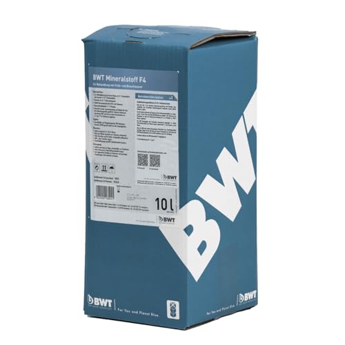 BWT Mineralstoff F4 10l Dosiermittel für Wasserhärte ab 21 °dH | ideal bei weichem Wasser | Mineralstoffe für Trink- und Brauchwasser | zuverlässige Wasseraufbereitung | Kalkschutz und Geräteschutz BWT Mineralstoff F4 10l Dosiermittel für Wasserhärte ab 21 °dH | ideal bei weichem Wasser | Mineralstoffe für Trink- und Brauchwasser | zuverlässige Wasseraufbereitung | Kalkschutz und Geräteschutz